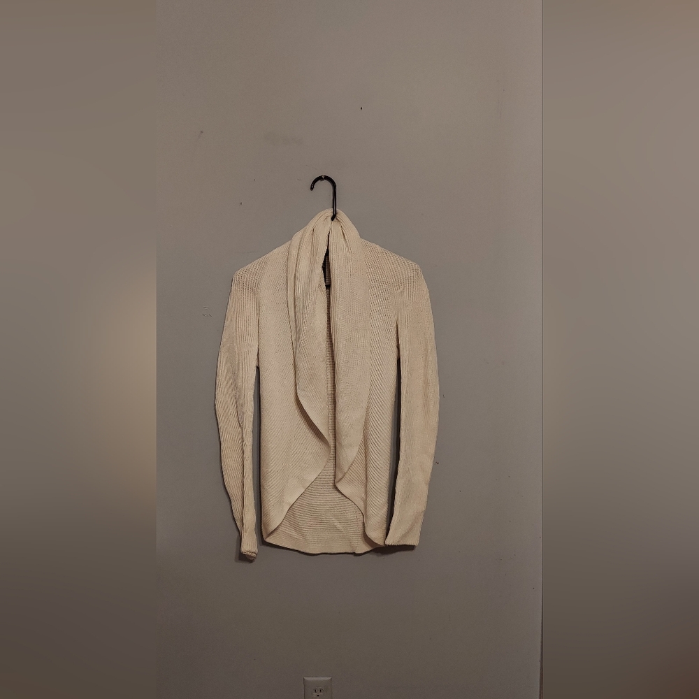 Ralph Lauren Black Label Cardigan Med Open Front Old Money Preppy Office Cabin